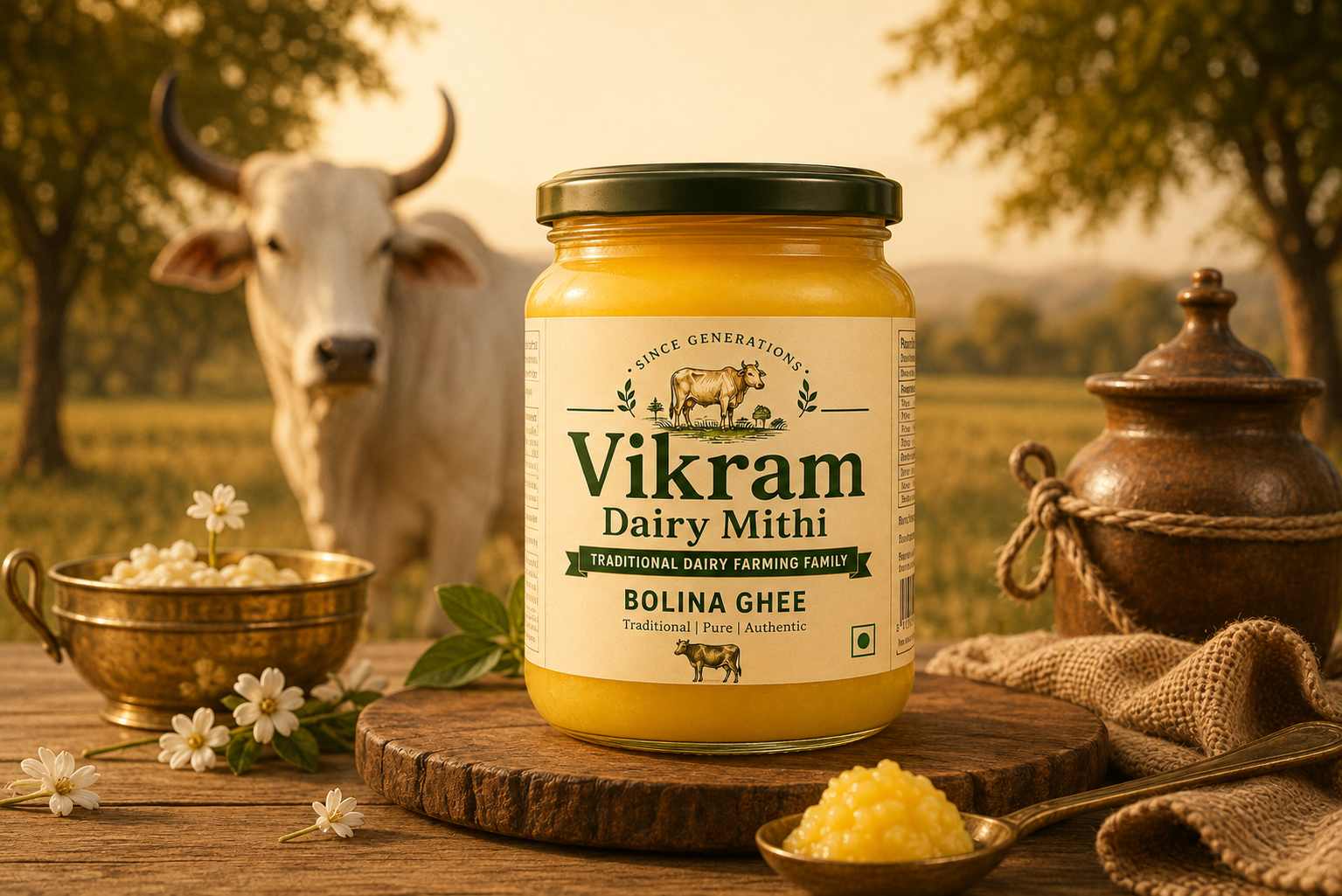 Traditional Bilona Ghee by Vikram Dairy